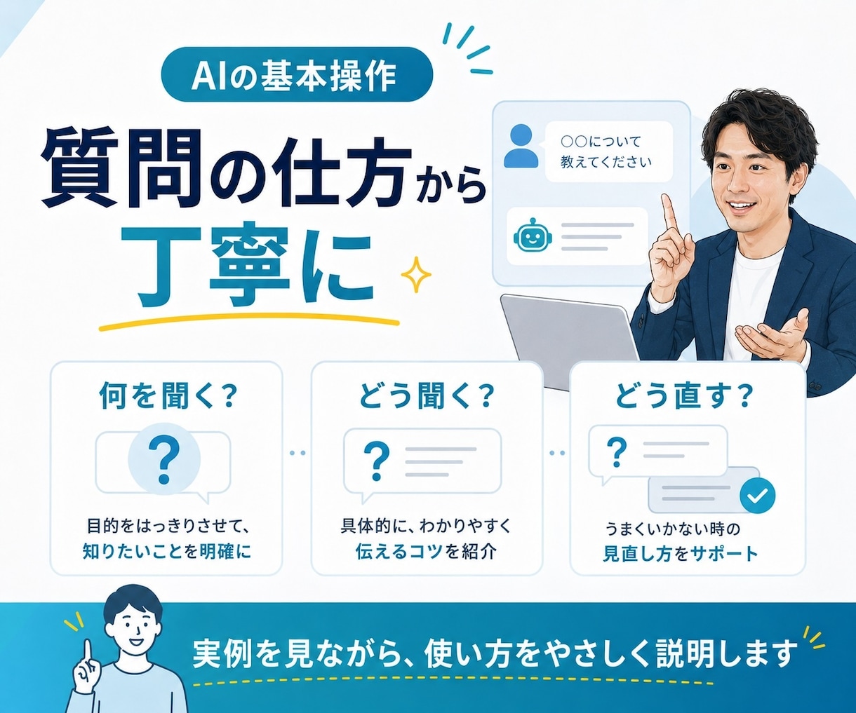 生成AIの初心者向けの相談をします ChatGPTや画像生成の基本的な使い方を丁寧にお伝えします イメージ6