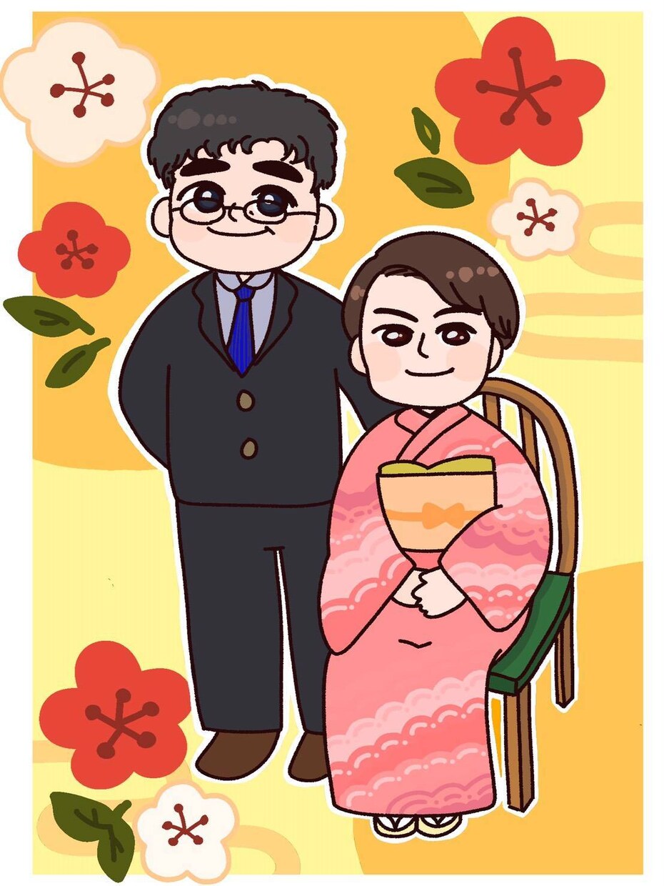 やさしい雰囲気の似顔絵を描きます 記念日やアイコンにおすすめです♪ イメージ4