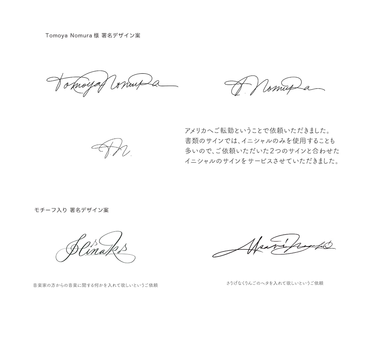 英字・アルファベット署名（サイン）デザイン致します ちゃんと書けるようアドバイスもしっかりさせて頂きます！！ イメージ3