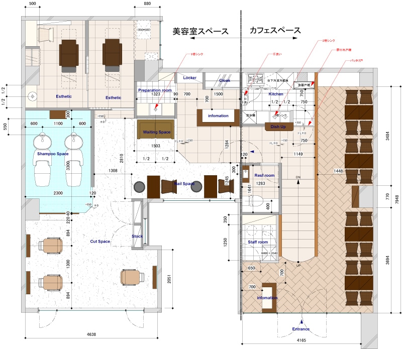 店舗やオフィスのデザイン、3Dパースを作成します 格安でお店のデザイン、店舗設計や内観外観パースを作成します！ イメージ10