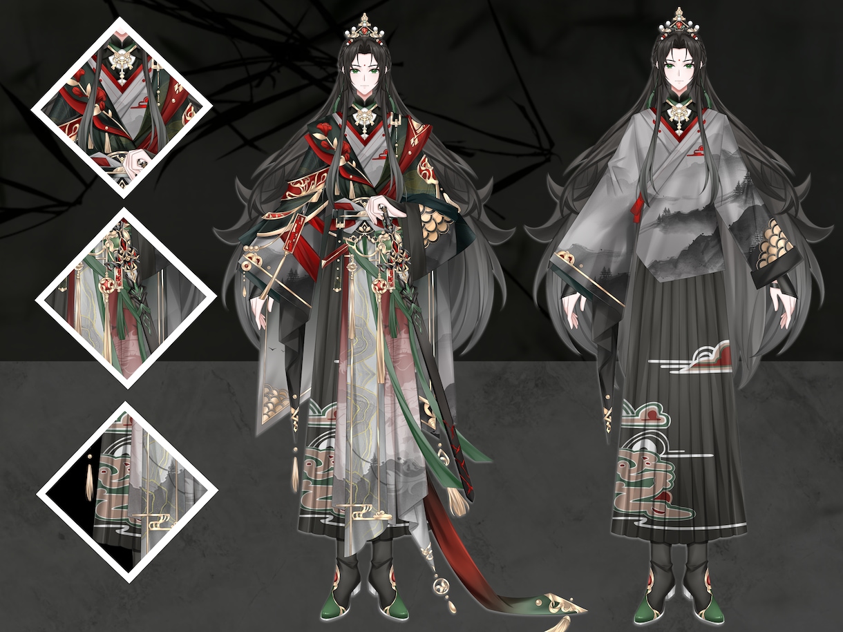 高精度・高複雑度Live2DVモデル制作します 立ち絵からモデリングまで一貫対応無制限修正・商用利用可 イメージ7