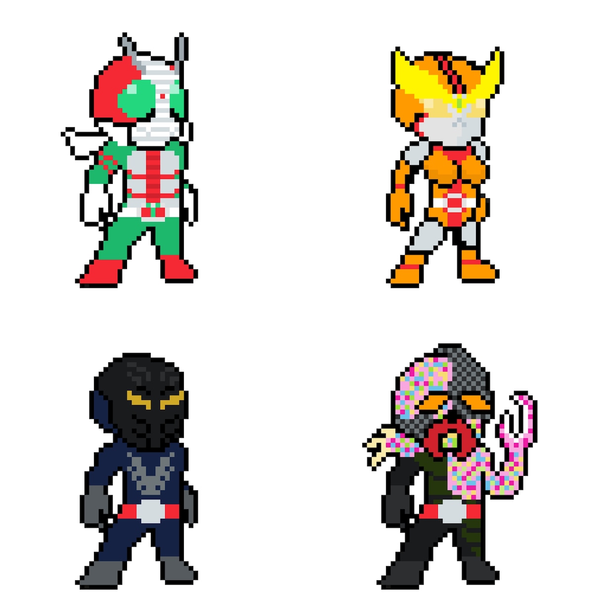 ファミコン風のドット絵をこの価格で複数個制作します SNSのアイコンやそれ以外のあれやこれやに迷ったら是非とも笑 イメージ7
