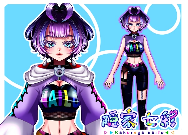 Vtuberを目指す方、素敵なキャラクター描きます キャラデザ〜パーツ分けまで、あなたのなりたい！を応援します♪ イメージ6
