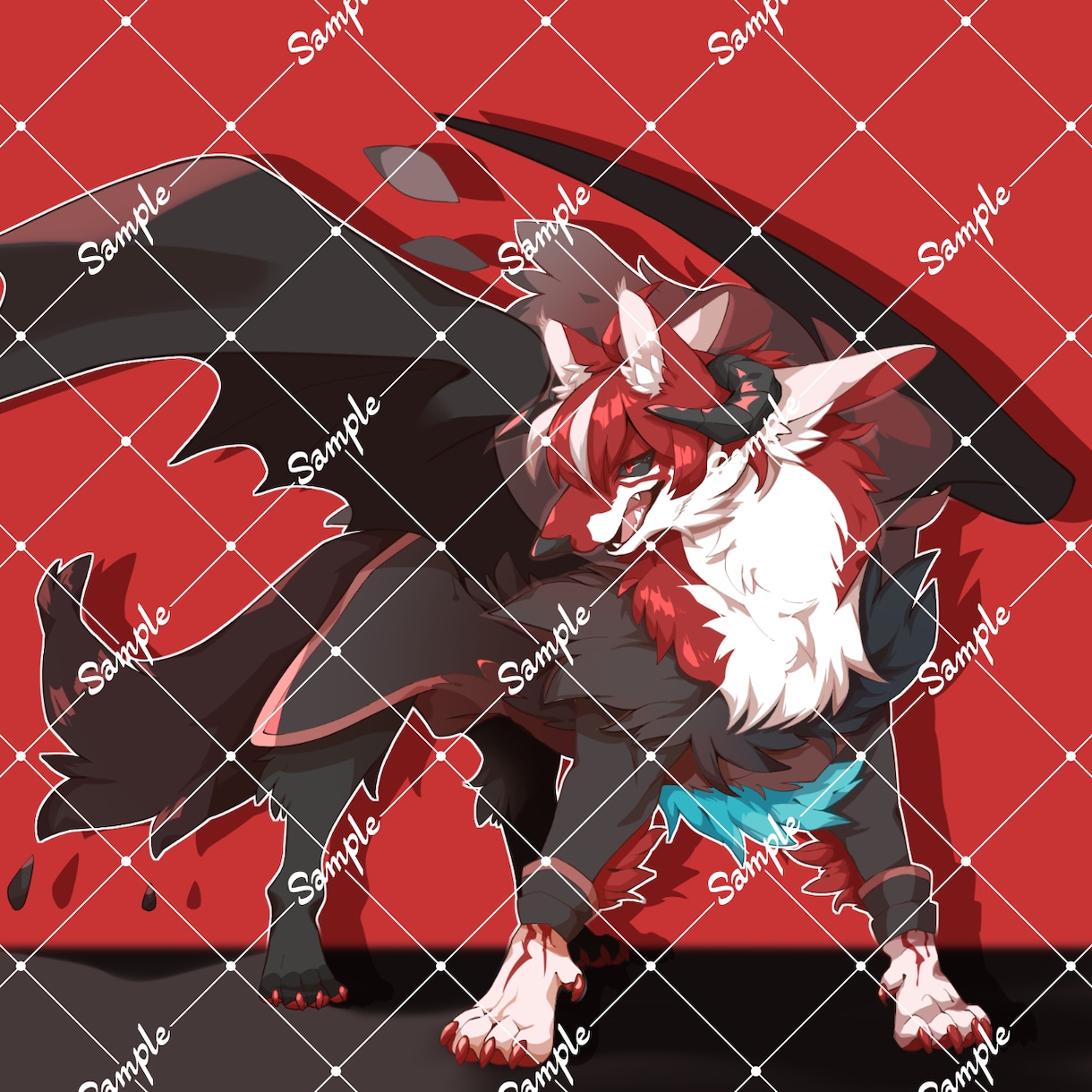 擬獣化イラスト制作します キャラクターをもふもふ擬獣化！ドラゴンも◎！ イメージ3