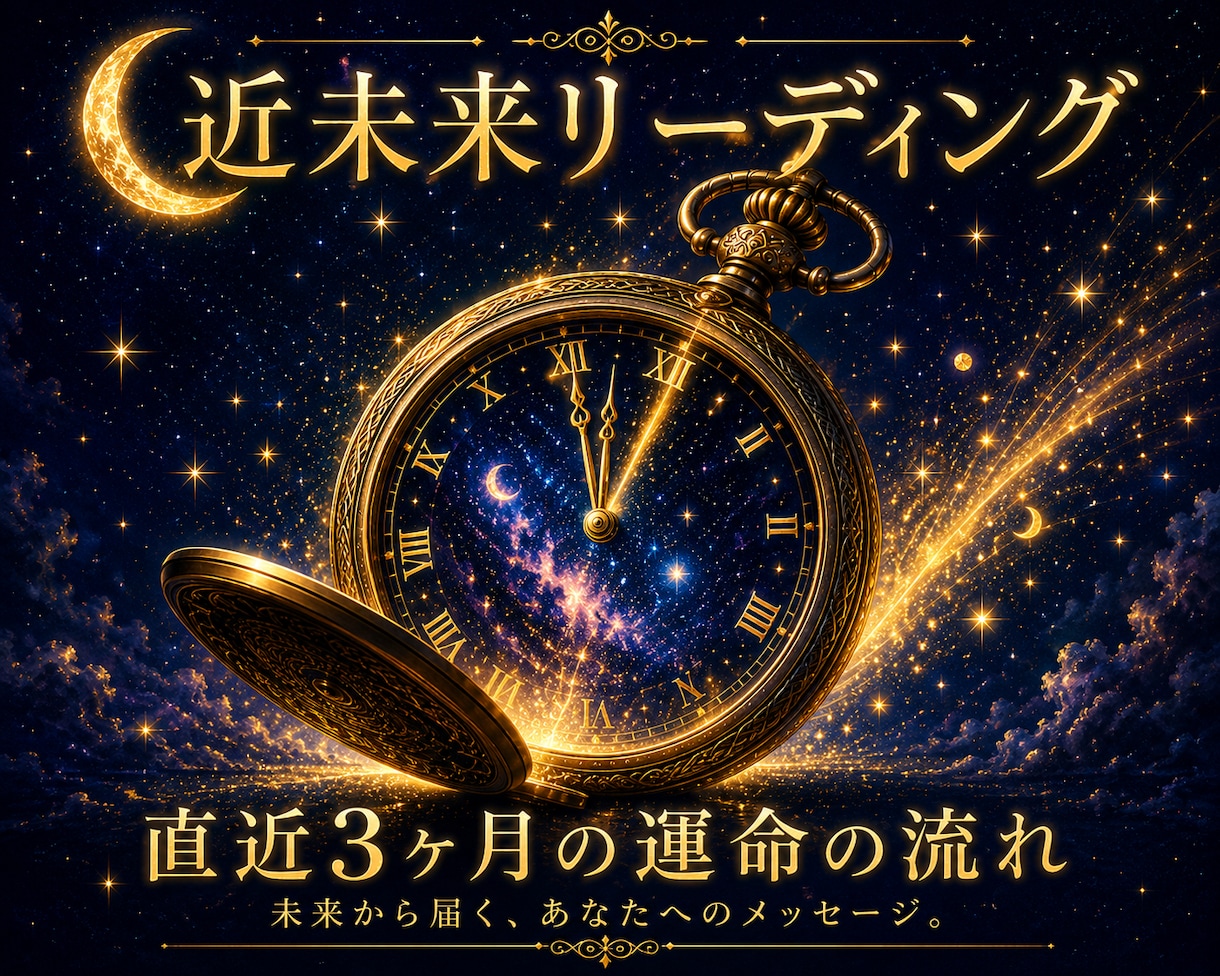 直近3ヶ月の運命の流れを徹底リーディングします 近未来から届く、あなたへのメッセージ。 イメージ1