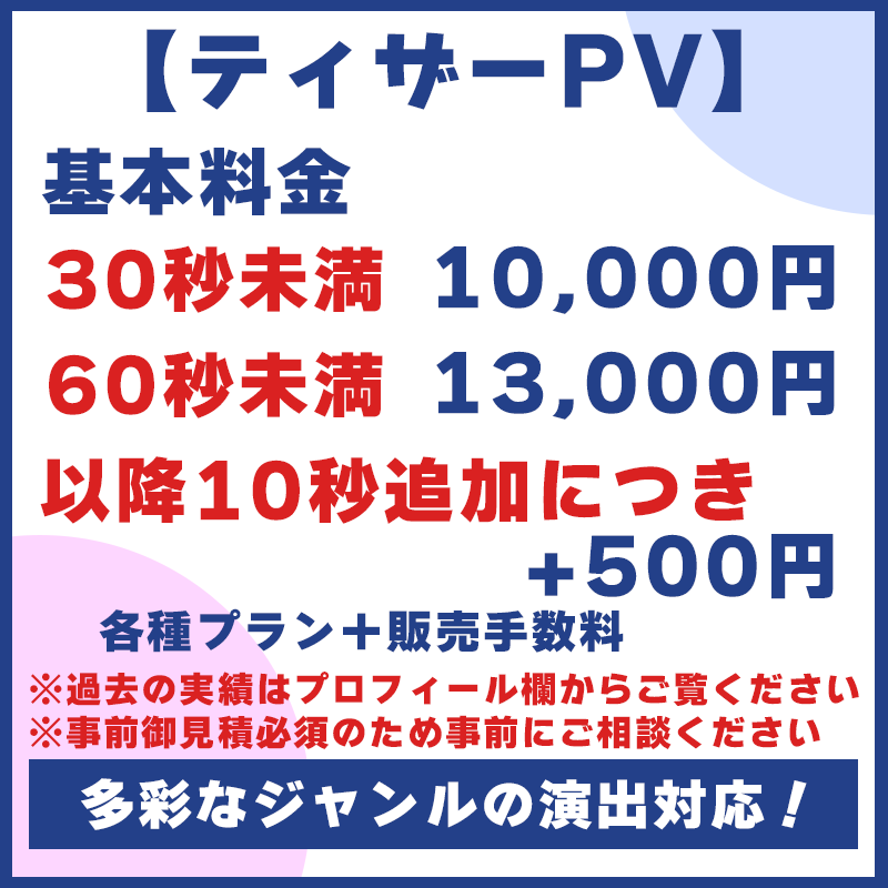 Vtuber・ライバー様のPVを制作します 自己紹介動画、ディザーPV等のプロモーション用動画制作 イメージ2