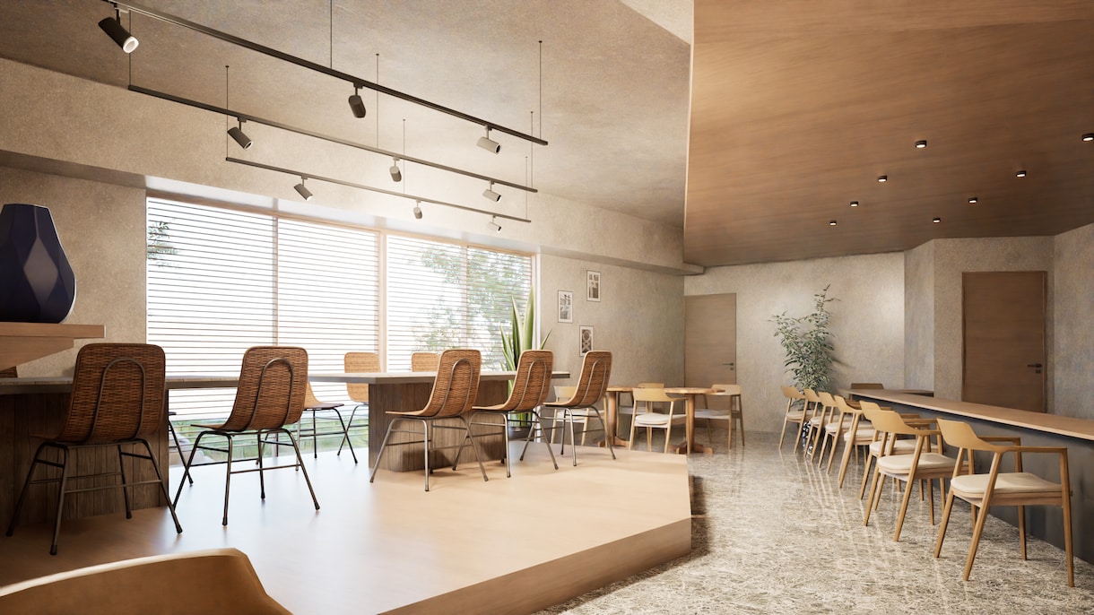 高品質の建築CGパースを提供いたします 店舗・住宅・オフィス内観パースを作成します。 イメージ1