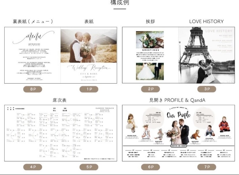 大切な想い出を込めたプロフィールブック作ります 80部セット！8ページのプロフィールブック！ イメージ3