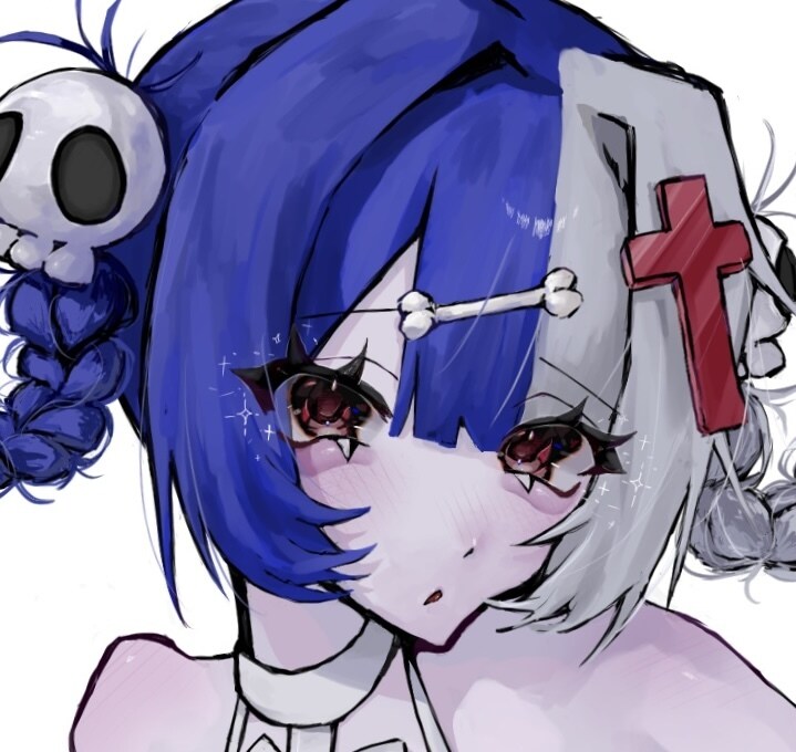 病み可愛い一枚絵作成します 中毒性のあるキラキラしているのにどこか病みがあるイラスト イメージ1