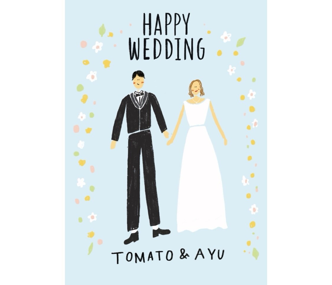 カップル・ペアイラスト描きます 二人の大切でとびきりの思い出を♪結婚式・プレゼントに❁ イメージ3