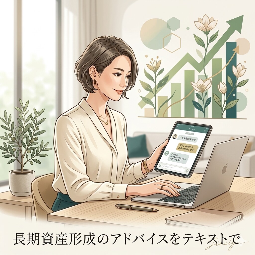 15年後の理想の未来を資産形成で叶えます あなた専属のマネー相談員が、長期的な資産形成をサポート イメージ1