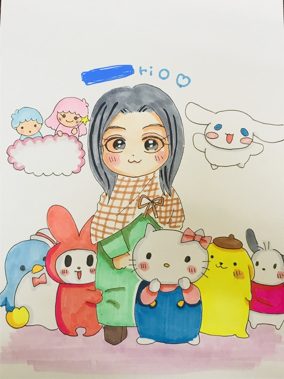 ウェルカムボード・似顔絵描きます かわいらしいデフォルメキャラクターの似顔絵を描きます❤ イメージ5