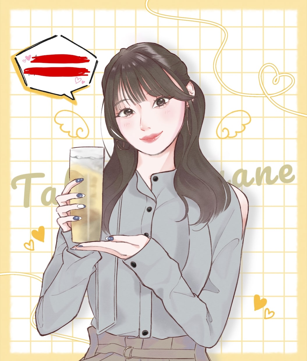 可愛いオリジナルイラストを制作します 透明感ある可愛い女の子を描きます！SNSアイコン・推し活など イメージ2