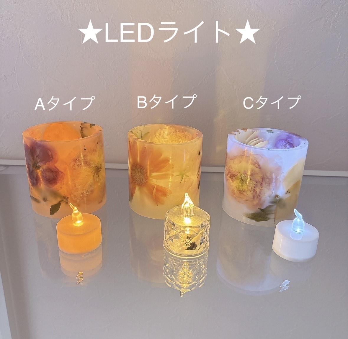 ｸﾞﾗｽｼﾞｪﾙﾎﾙﾀﾞｰ作製します プロポーズや結婚式のブーケをアフター保存。送料込み イメージ5