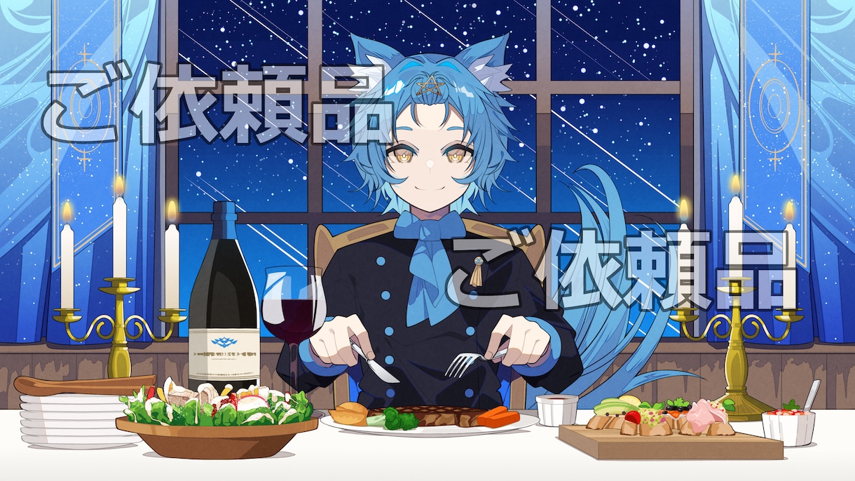 男女可★！良心価格設定でバストアップお描きします キャラが1人、簡単な背景、小物追加程度は追加料金なし！ イメージ6