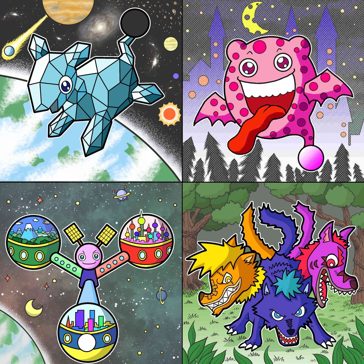 ポップで元気なマスコットキャラを描きます どんなものでもカラフルでポップで元気なキャラに！ イメージ7