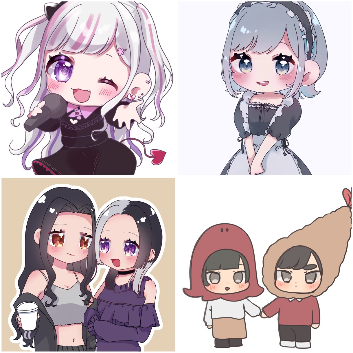 つやつやきゅるるん！かわいいデフォルメ描きます SNSのアイコンなどに！かわいいデフォルメイラストです♡ イメージ3