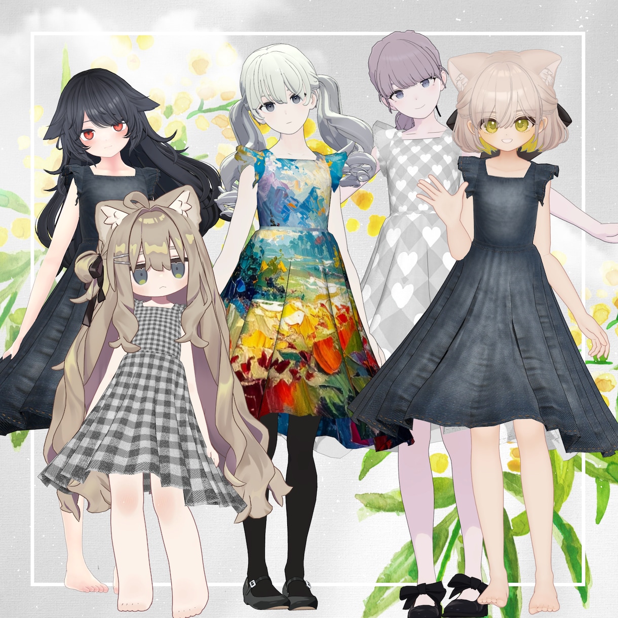 VRChat対応オリジナル衣装制作します あなたのアバターにぴったりの衣装を、丁寧に制作します。 イメージ1