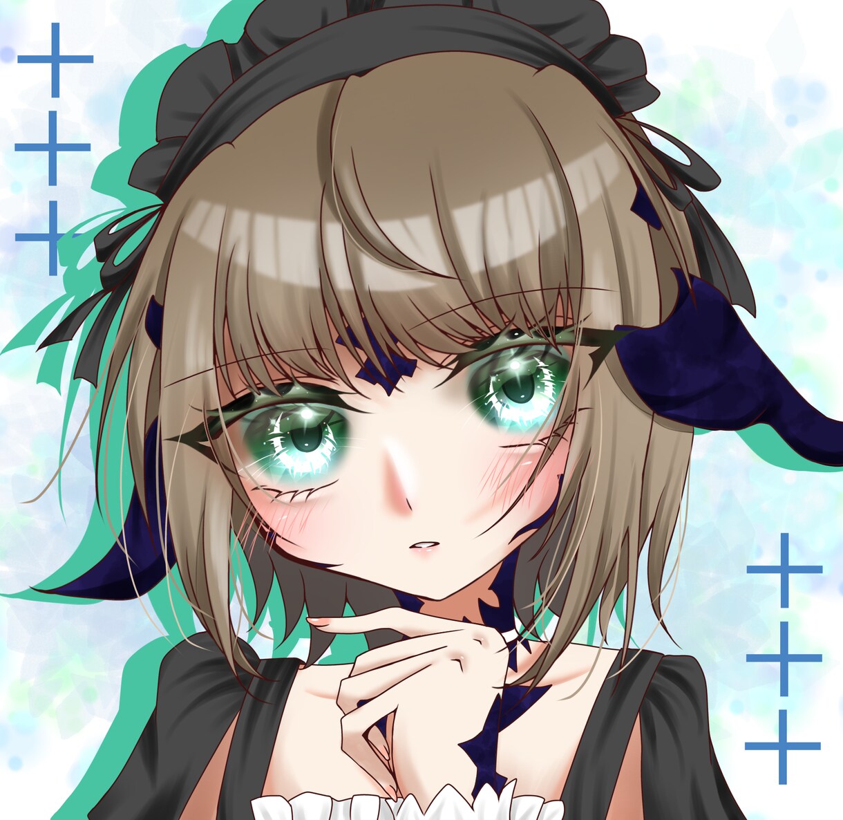 キラキラの目のアイコン・OC1枚絵描きます 可愛い女の子が得意です！あなたのためのアイコン描きます！ イメージ9
