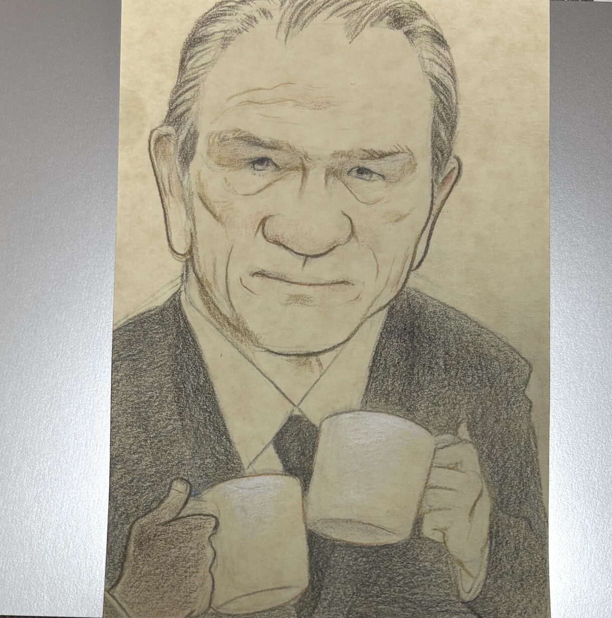 ポストカードサイズの似顔絵描きます 色鉛筆で似顔絵をお描きします。 イメージ5