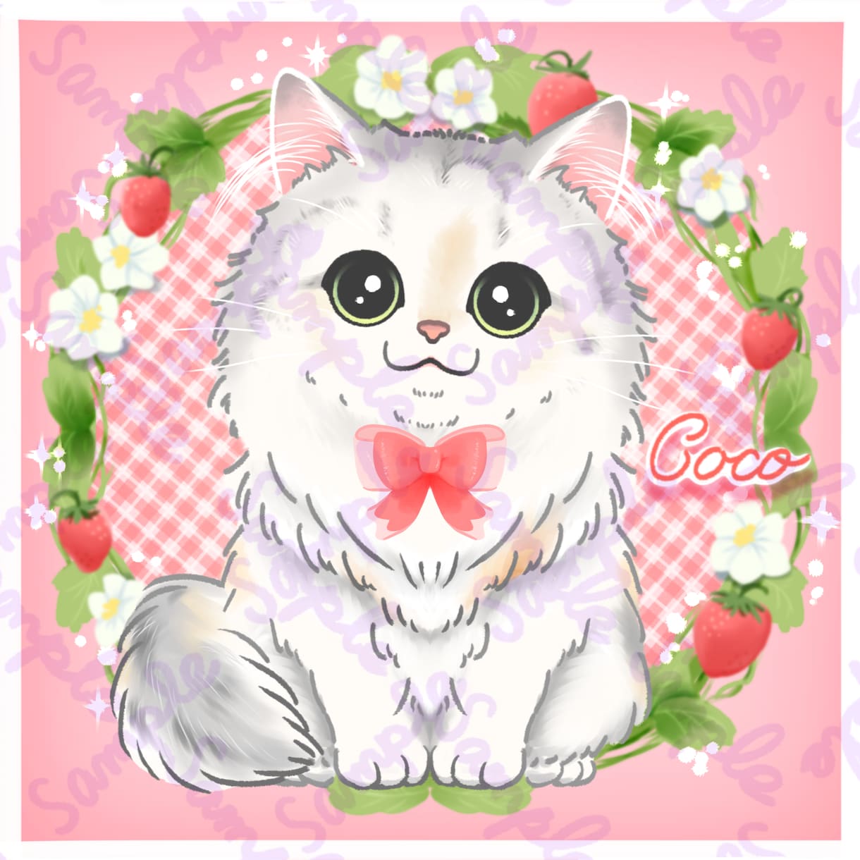 ねこちゃんのかわいい似顔絵描きます アイコン利用OK！お気軽にご相談ください♪ イメージ1