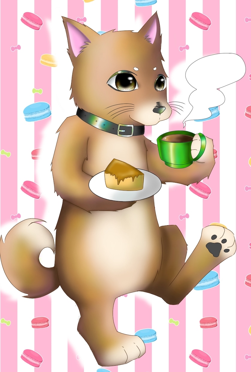ペット、動物のかわいい擬人化イラスト描きます コミカルで可愛く擬人化したペットのイラストはいかがですか イメージ2