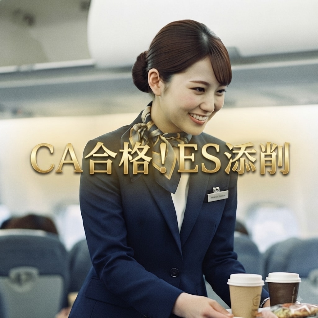 客室乗務員(CA) "差をつける" ES添削します JAL,ANA,外資エアライン実績有り イメージ1