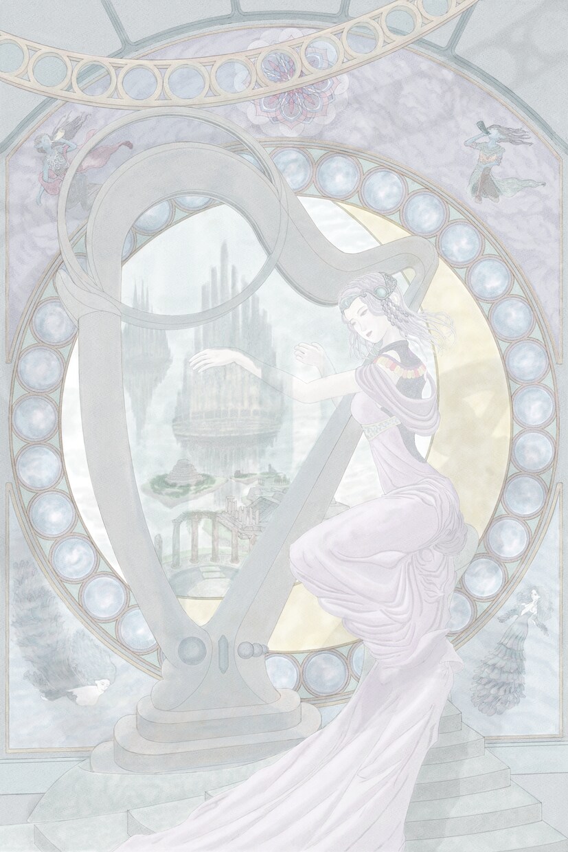 水彩調の幻想的なイラストを作製致します 日本画、仏画、西洋ファンタジー風のイラストもご相談ください イメージ4