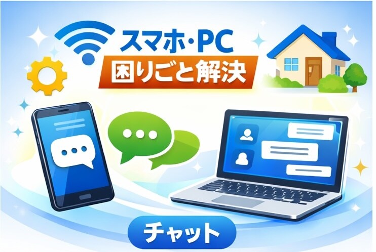 スマホ・PCの分からないご相談にのります 家庭のIT悩みを即整理して解決 イメージ1