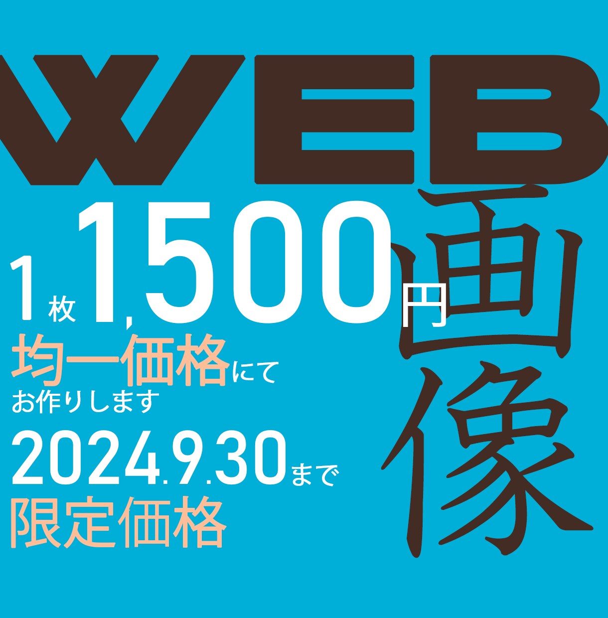 Webバナー制作します 2024年9月末迄◆期間限定！最低価格でご提供します イメージ1