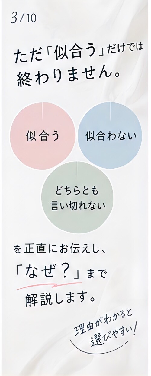 似合う・似合わないを本音レビューします 買う前に第三者の本音で後悔を減らします イメージ3