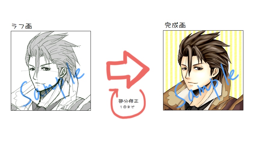 SNS用アイコン・ヘッダーお描きいたします カッコかわいいやイケメン系得意です！お気軽にご相談ください イメージ3