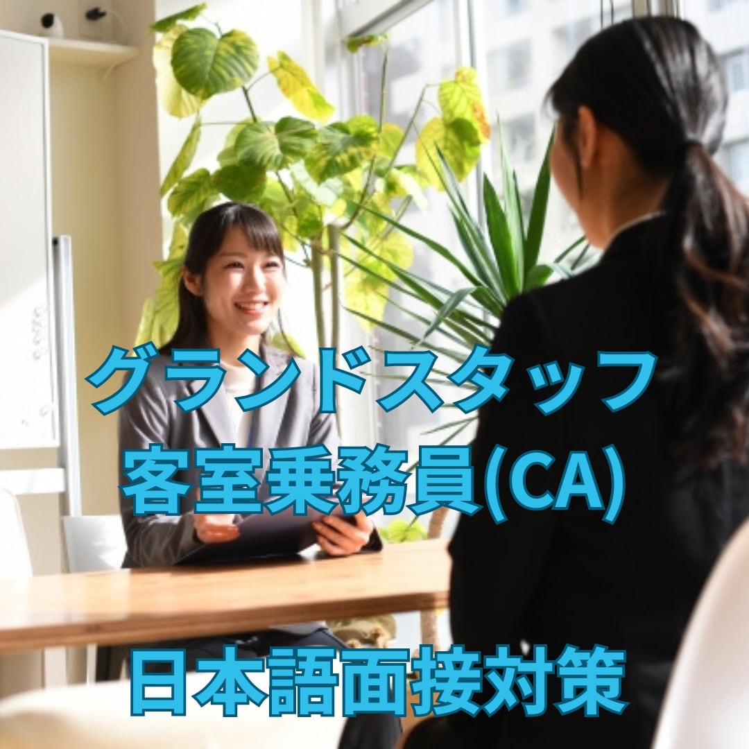 元日系・外資系客室乗務員が日本語面接対策をします あなたの志望航空会社に合わせた日本語面接対策！ イメージ1