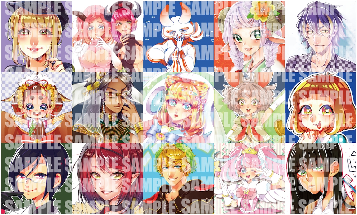 多様なテイストのアイコンイラスト制作お受けします ジャンル・絵柄指定可！似顔絵も！まずは気軽にご相談下さい！ イメージ2