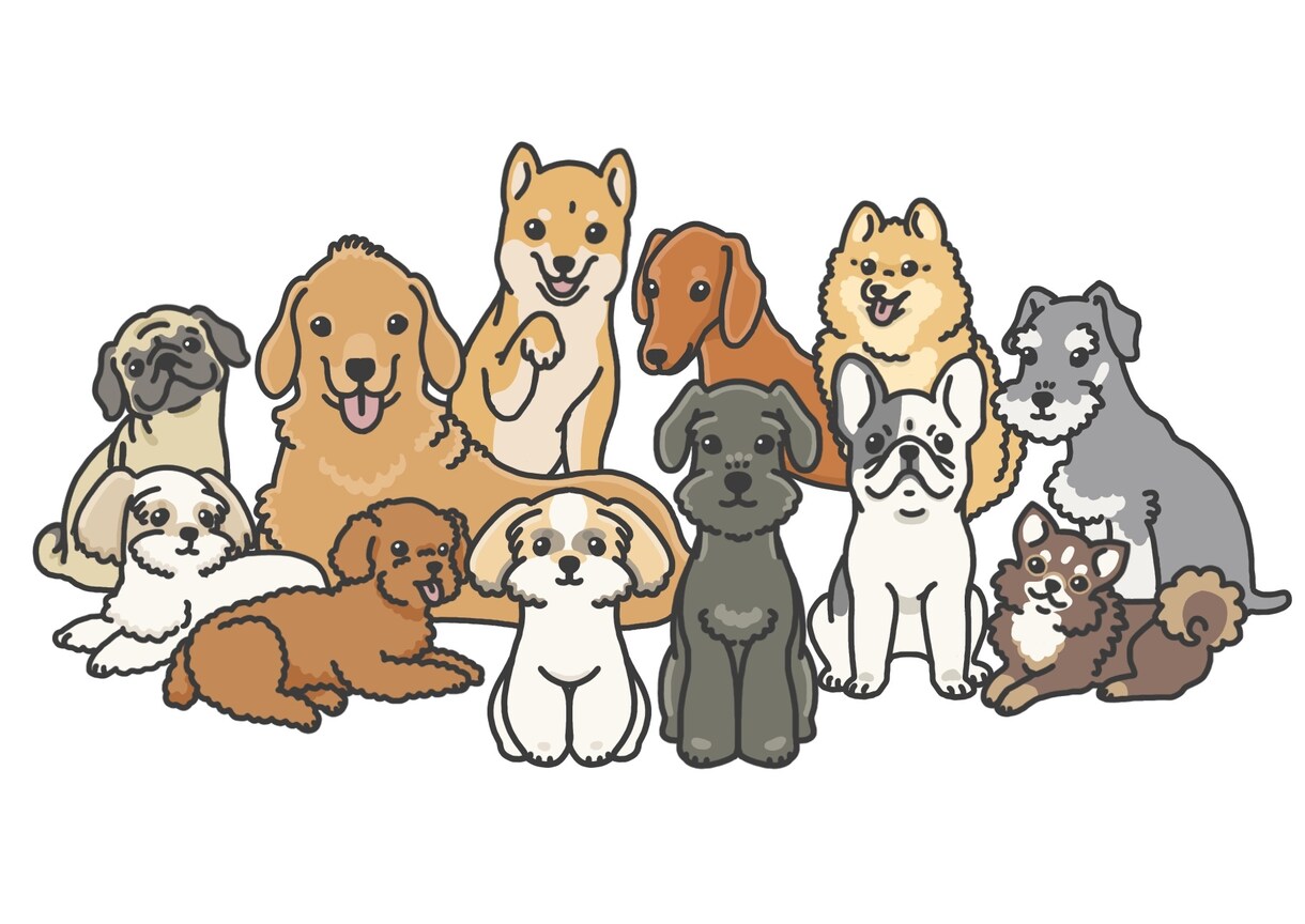 ペットやお気に入りの動物のイラスト制作いたします ブログやWebサイトの挿絵に是非！（商用利用可） イメージ5