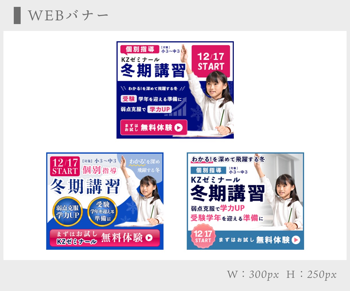 WEBのバナーを制作いたします 【10名様限定】特別価格でご提供！★6月30日まで イメージ3