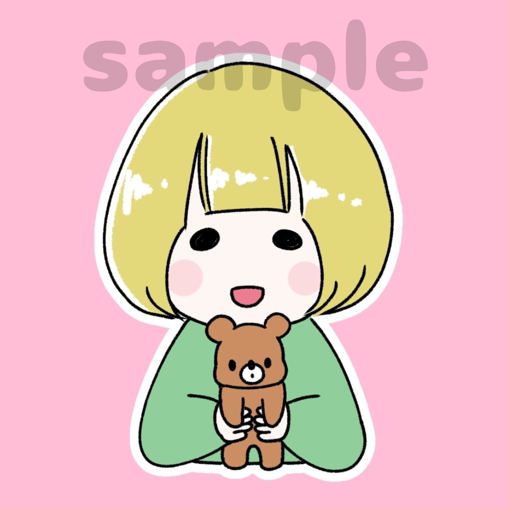 ゆるふわタッチで可愛く◎とっておきの似顔絵描きます 髪色も自由に変えます♪ SNSアイコンにもオススメです◎ イメージ4