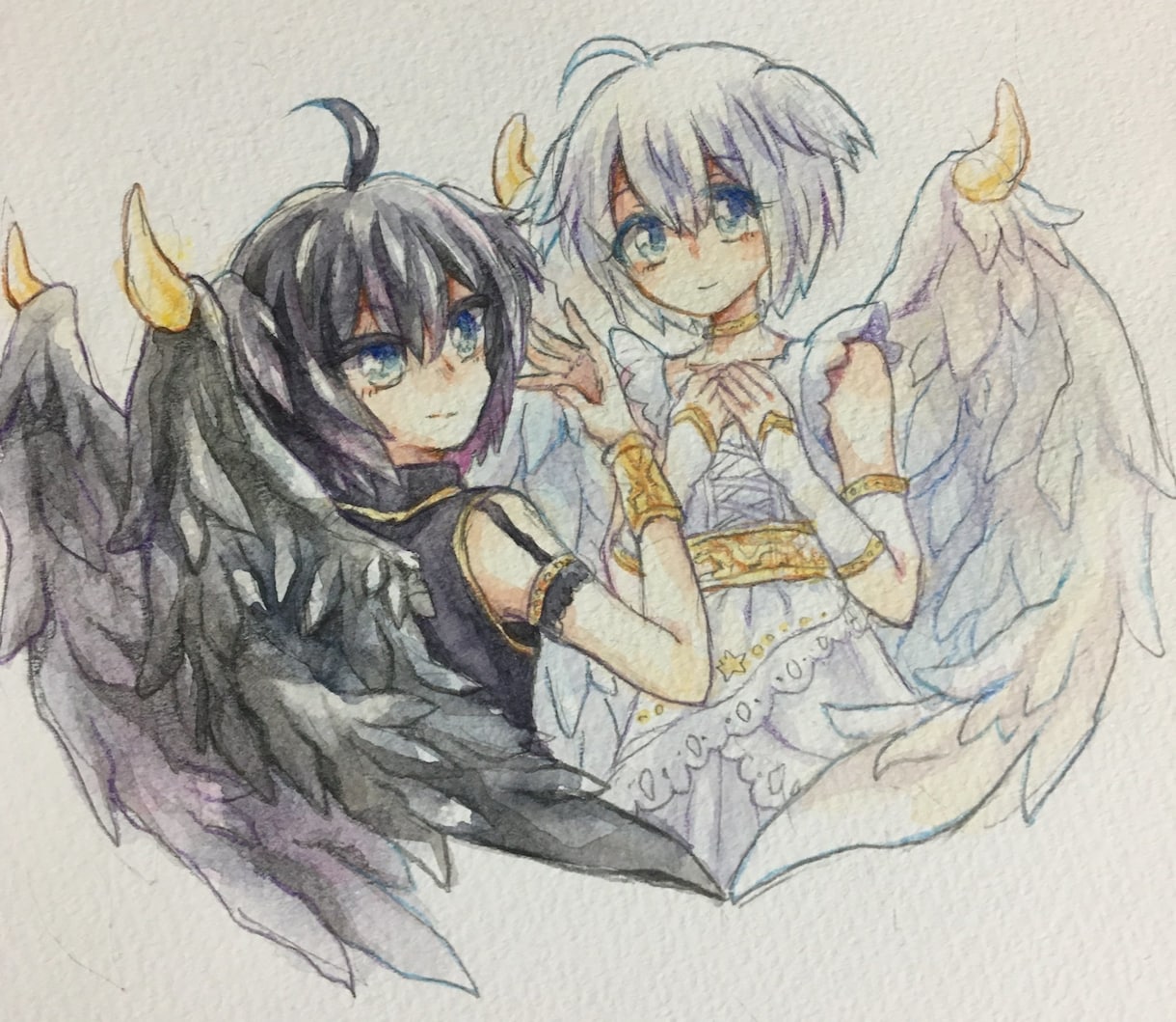 水彩でかわいいイラストを描きます 透明水彩！早くかわいいイラストが得意です♪ イメージ2