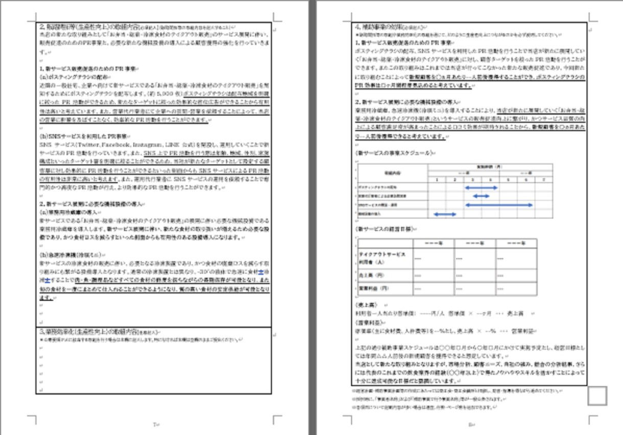 飲食店★持続化補助金採択書類をお譲りします 採択済みの事業計画書を【テンプレート】としても利用できます！ イメージ5