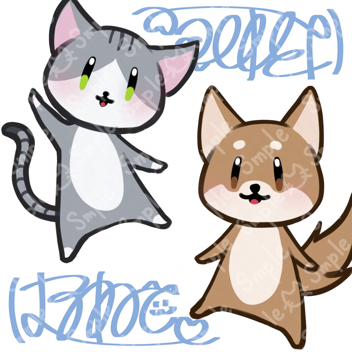 ハッキリとした塗りのイラスト制作いたします 可愛いから格好いいまで！年齢性別問わず描かせて頂きます！ イメージ7