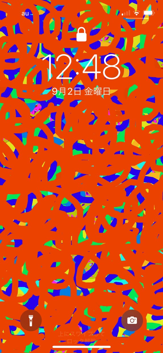 スマホのロック画面、ホーム画面をデザインしています ぱっと気分が明るくなる色彩のデザインです！ イメージ4