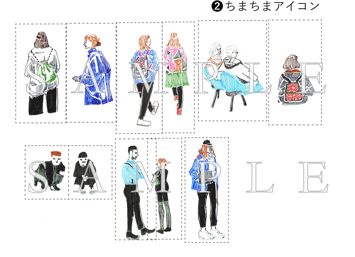 ちまちましたシンプル可愛いアイコン画像描きます SNSやWEBのアイコンにおすすめ！ イメージ2