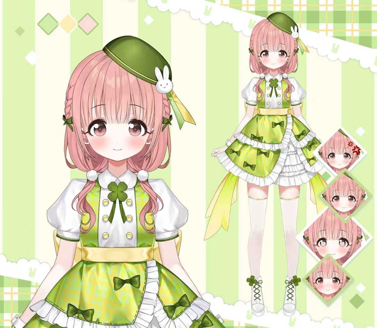 最高品質！魅力溢れる理想のVTuberを制作します 好みの絵柄で描けます！【表情8個付】修正無制限、著作権譲渡 イメージ9
