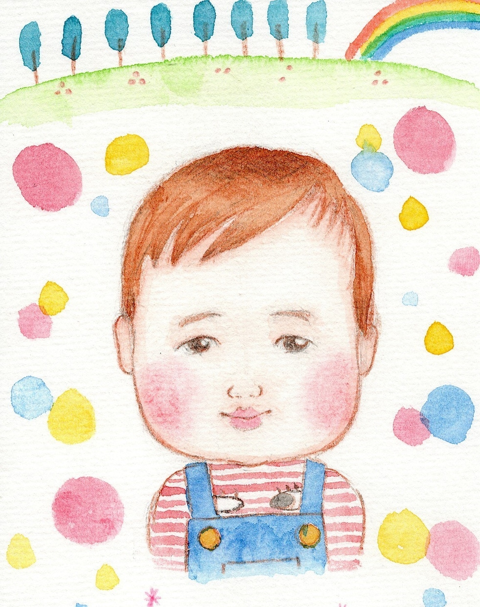 似顔絵を透明水彩でふんわり優しくお描きします プチギフトをお探しの方にオススメ♪ イメージ5