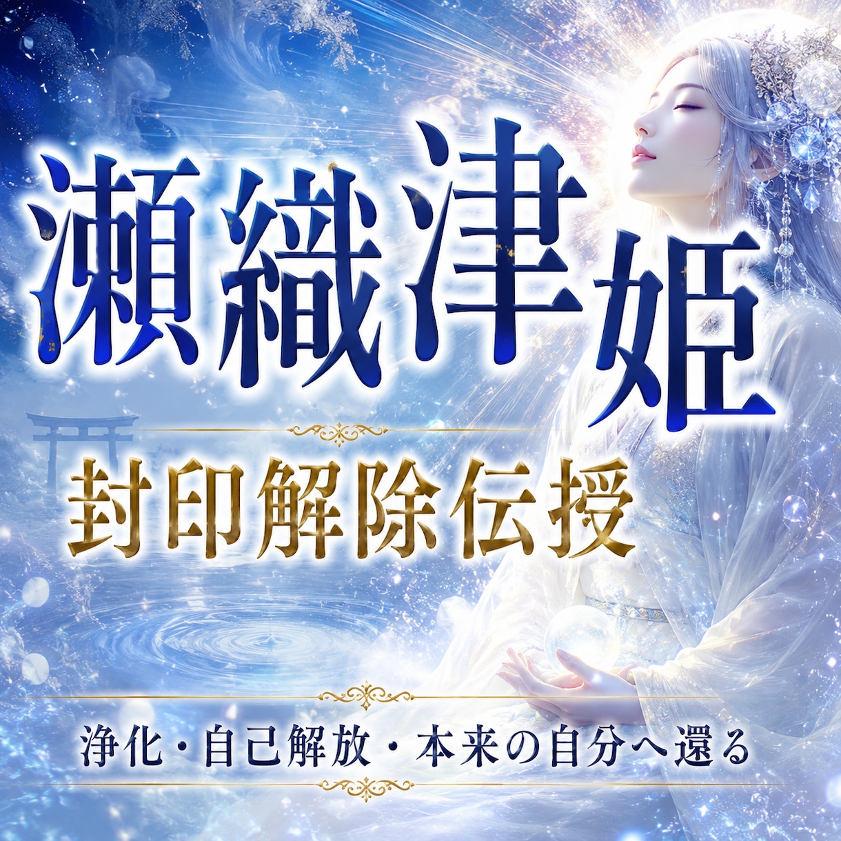 瀬織津姫の封印解除を伝授します 封印解除で能力開花/浄化/あなたの本来の輝きを取り戻す イメージ1