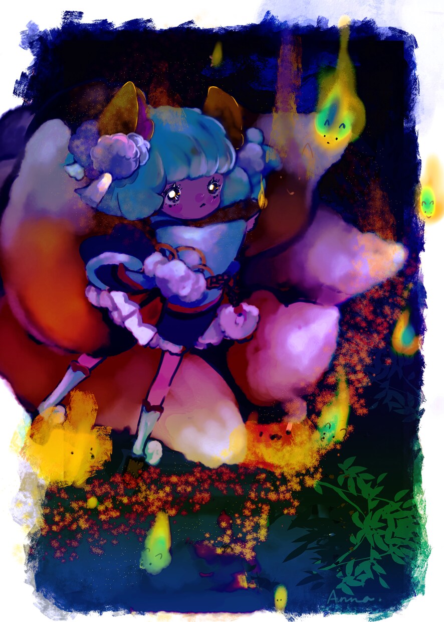 厚塗りイラスト【歌ってみた大歓迎!!】描きます アイコンから1枚絵キャラデザも対応中！ボカロMVイラスト歓迎 イメージ9