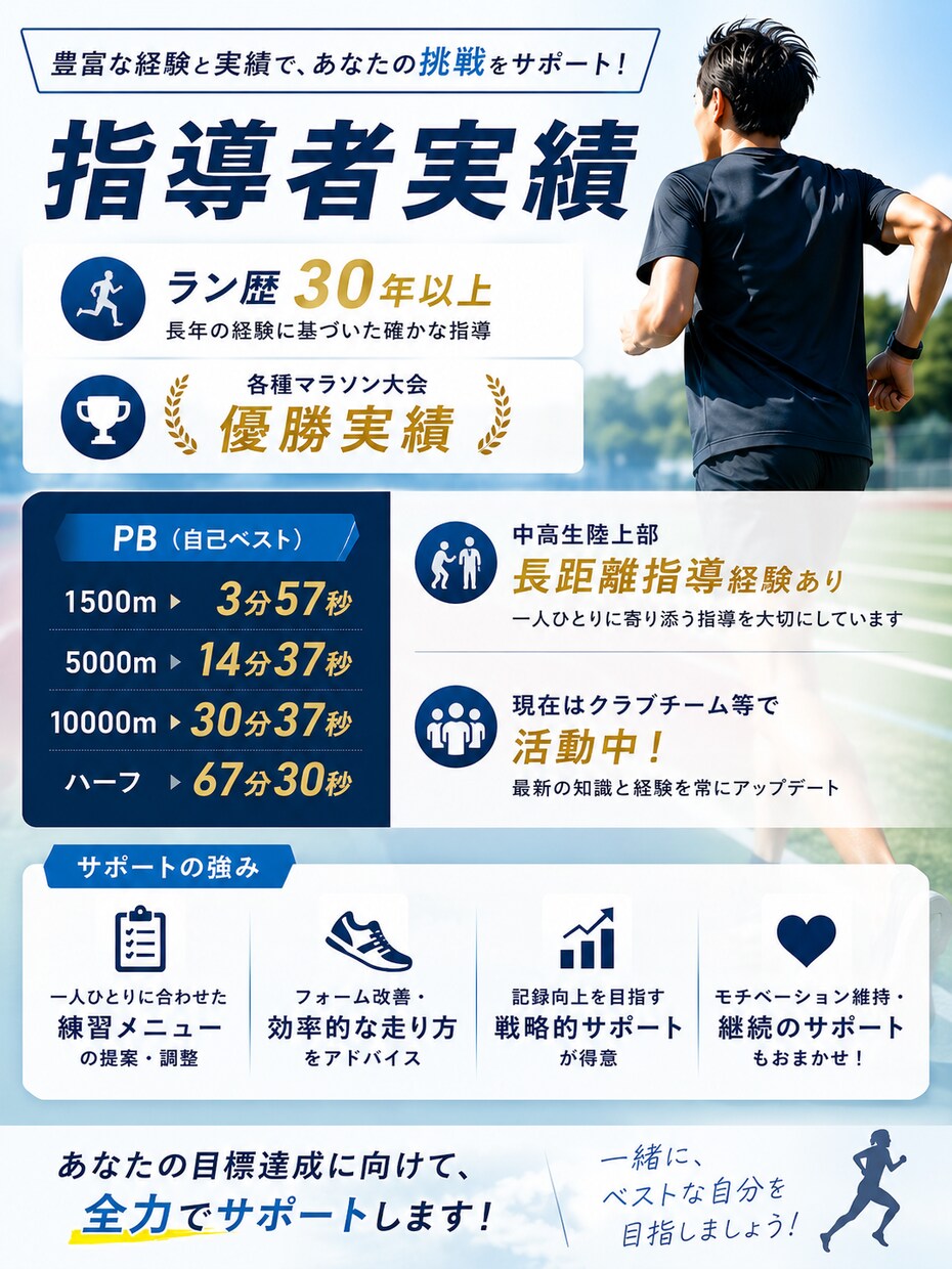 初心者歓迎！伴走型でランニングをサポートします 【1ヶ月無制限】ランニングのお悩みを何でも相談できます！ イメージ5