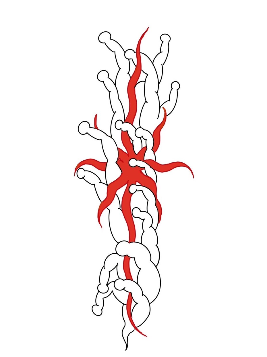 コピー用紙に手描きで描いた絵をそのまま提供致します 得意なジャンルは「和」など、tattooのデザインです。 イメージ3