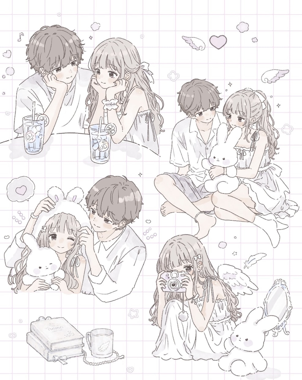 ふんわり可愛い、淡色イラスト描きます ＊じぶんだけの可愛いSNSアイコンにしてみませんか＊ イメージ4