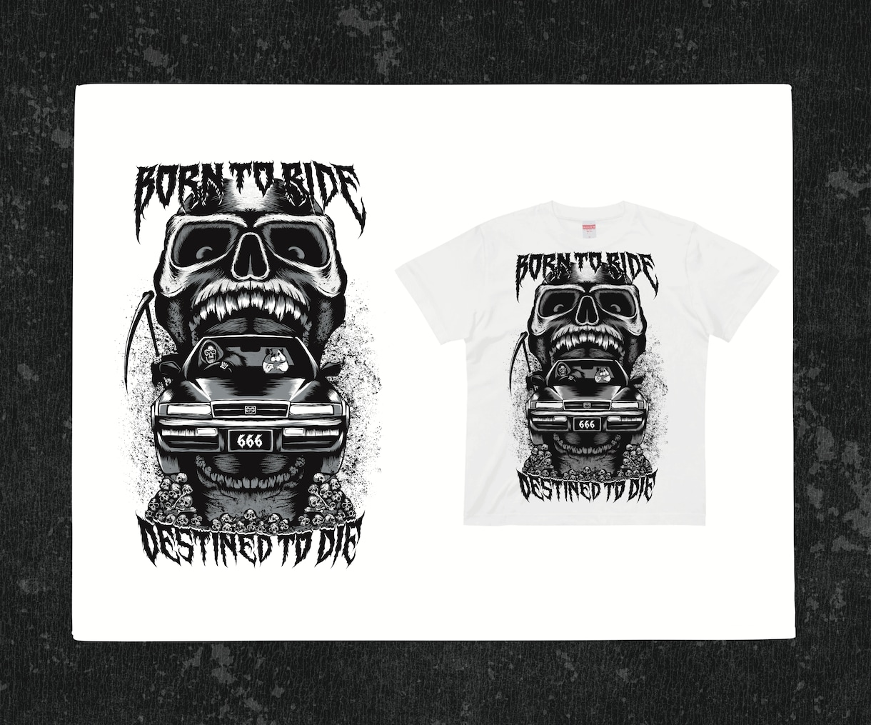 メタル/ダークアートのTシャツデザインします バンドTシャツは勿論、他の用途でもご使用いただけます イメージ3